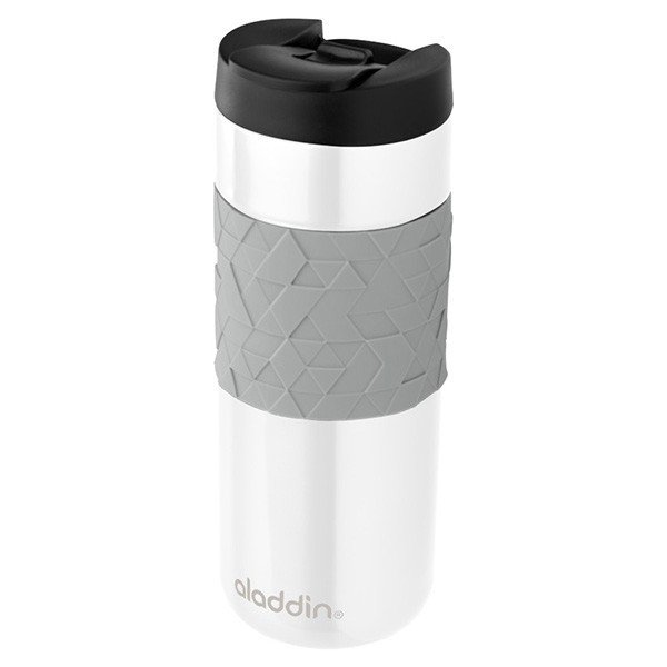 Aladdin CityPark Thermavac 1.1L Navy Blue BPA Free Stainless Steel Bottle with Built in Twin Cup-Keeps Cold or Hot for 25 Hours-Leakproof-Dishwasher Safe Acero Inoxidable 