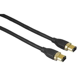 Negro, Male Connector/Male Connector, 400 Mbit/s, 1,8 m Cable FireWire Goobay CAK IEEE 1394 6P/6P 1.8m Fire Wire Negro 1,8 m 