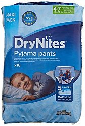 Ropa interior absorbente niña noche DryNites 4-7 años (17kg-30 kg
